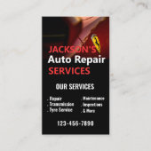 自動車洗車詳細圧力自動修理 名刺 (正面)