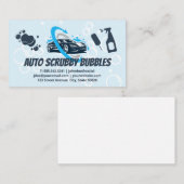 自動車洗車 |供給のクリーニング 名刺 (正面/裏面)