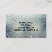 自動車洗車 名刺 (裏面)