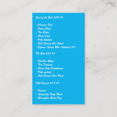 自動車洗車 | 清掃作業車 名刺 (裏面)