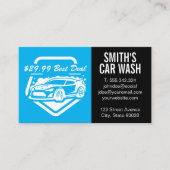 自動車洗車 | 清掃作業車 名刺 (正面)