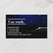 自動車洗面の暗い色を自動エレガント詳述 名刺 (正面)