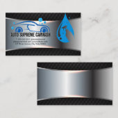 自動車清掃サービス |シャボン玉水噴霧 名刺 (正面/裏面)