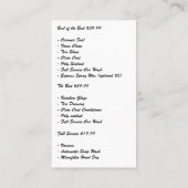 自動車清掃サービス |シャボン玉 名刺 (裏面)