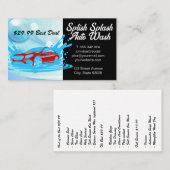 自動車清掃サービス |シャボン玉 名刺 (正面/裏面)