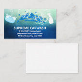 自動車清掃 |シャボン玉 名刺 (正面/裏面)