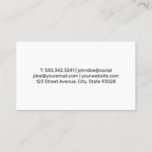 自動車清掃 | 石鹸と水 名刺 (裏面)