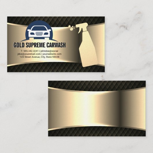 自動車清掃 |自動サービス 名刺 (正面/裏面)