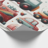 自動車玩具ラッピング紙 ラッピングペーパー (角)