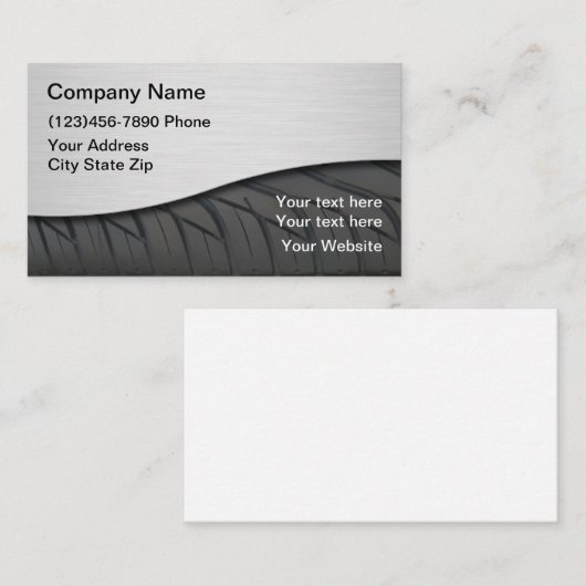 自動車産業 名刺 (正面/裏面)