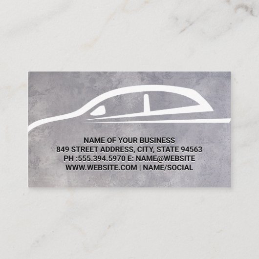 自動車産業 名刺 (裏面)