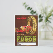 自動車用タイヤ、フラーヴィンテージ、自動車用タイヤ ポストカード (スタンド正面)