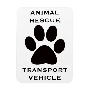 自動車用磁石：動物救助輸送車 マグネット