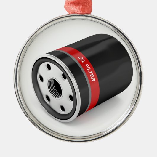 自動車石油フィルター メタルオーナメント (正面)