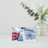 自動車自動インテリア詳細洗浄洗浄サービス 名刺 (スタンド正面)