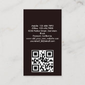 自動車自動インテリア詳細洗浄洗浄サービス 名刺 (裏面)