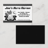 自動車自動整備士エンジン修理サービス 名刺 (正面/裏面)