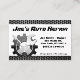 自動車自動整備士エンジン修理サービス 名刺
