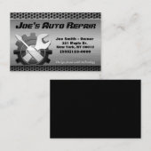 自動車自動整備士エンジン修理サービス 名刺 (正面/裏面)