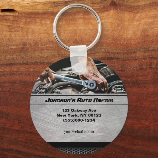 自動車自動整備士修理サービス事業 キーホルダー (正面)