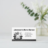 自動車自動整備士修理サービス名刺 名刺 (スタンド正面)