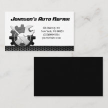 自動車自動整備士修理サービス名刺