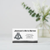 自動車自動整備士修理サービス名刺 名刺 (スタンド正面)