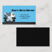 自動車自動整備士修理サービス名刺 名刺 (正面/裏面)