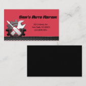 自動車自動整備士修理サービス名刺 名刺 (正面/裏面)