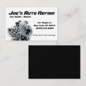 自動車自動整備士修理モーターサービス 名刺 (正面/裏面)