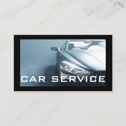 自動車自動詳細洗浄洗浄サービスqrコード 名刺 (正面)