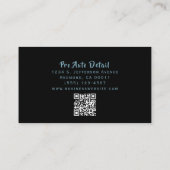 自動車自動詳細清掃サービスQRコード 名刺 (裏面)