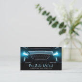 自動車自動詳細清掃サービスQRコード 名刺 (スタンド正面)