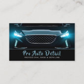自動車自動詳細清掃サービスQRコード 名刺 (正面)