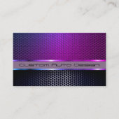 自動車自動車デザイン炭素繊維整備士サービス 名刺 (正面)