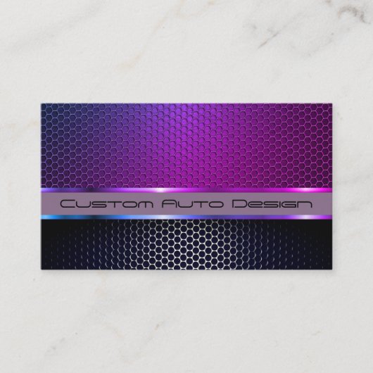 自動車自動車デザイン炭素繊維整備士サービス 名刺 (正面)
