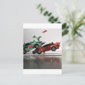自動車衝突 ポストカード (スタンド正面)