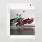 自動車衝突 ポストカード (正面/裏面)