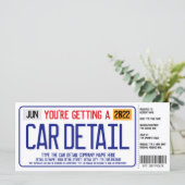 自動車詳細免許プレートギフト券 (スタンド正面)