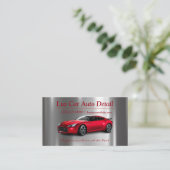 自動車詳細洗浄サービス 名刺 (スタンド正面)