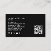 自動車詳細、修理、自動車販売店3D金ゴールド モダン 名刺 (裏面)