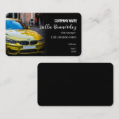 自動車販売のビジネスカードのテンプレート 名刺 (正面/裏面)