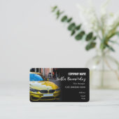 自動車販売のビジネスカードのテンプレート 名刺 (スタンド正面)