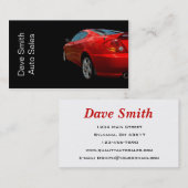 自動車販売代理店 名刺 (正面/裏面)