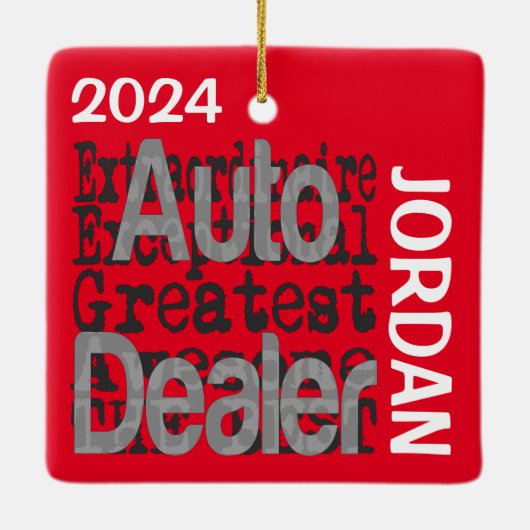 自動車販売会社 セラミックオーナメント (裏面)