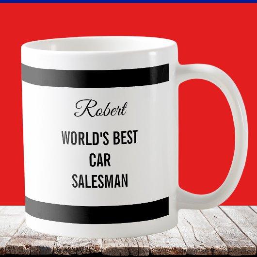 自動車販売員への感謝のギフトマグ コーヒーマグカップ