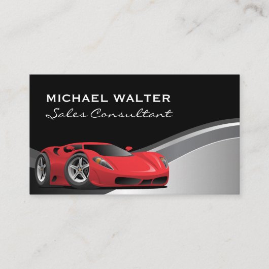 自動車販売員 | スポーツカー 名刺 (正面)