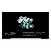 自動車販売員 | ピストン車エンジン マグネット名刺 (正面)