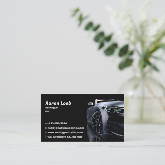 自動車販売員 名刺 (スタンド正面)