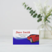 自動車販売店およびサービス 名刺 (スタンド正面)